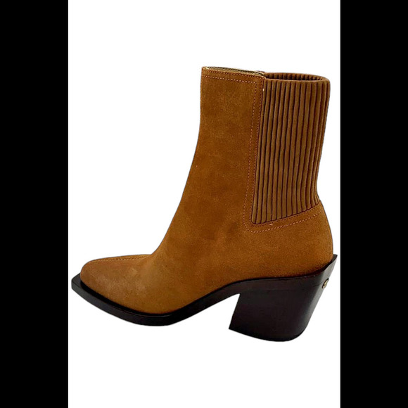 Coach Women's Prestyn Suede Pointed Toe Boots Burnished - Medium - Picture 3 of 3